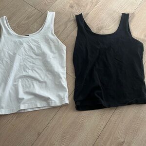 White and Black Tank Tops
